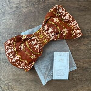 Free People Curried Myrrh Freebird Embroidered Headband Turban in Sienna NWT